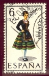 Stamps Spain -  1967 Trajes Típicos. Burgos - Edifil:1775