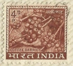 Stamps : Asia : India :  BAYAS DE CAFE