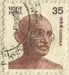 Stamps : Asia : India :  GANDHI