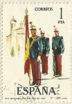 Stamps Spain -  SOLDADO CON LA BANDERA ESPAÑOLA