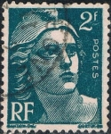 Stamps France -  MARIANNE DE GANDON 1945-47. Y&T Nº 713