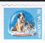 Stamps Switzerland -  Bola de Nieve Navideña