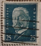 Stamps Germany -  presidente paul von hindenburg.deutfches reich 1931