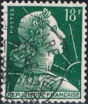 Sellos de Europa - Francia -  MARIANNE DE MULLER 1955-59. Y&T Nº 1011A