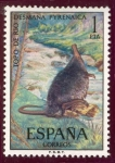 Sellos del Mundo : Europa : Espa�a : 1972 Fauna Hispánica. Topo de Agua - Edifil:2102