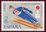 Stamps Spain -  1972 XI Juegos Olímpicos de Invierno en Sapporo - Edifil:2074