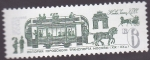 Stamps Russia -  tren a caballos