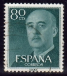 Stamps Spain -  1955-56 General Franco - Edifil:1152