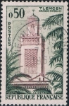 Sellos de Europa - Francia -  TURISMO 1960. MEZQUITA DE TLEMCEN, EN ARGELIA. Y&T Nº 1238