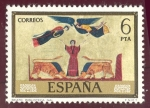 Sellos del Mundo : Europa : Espa�a : 1975 Códices. Biblioteca Nacional - Edifi:2288