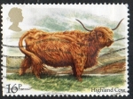 Stamps United Kingdom -  Highland Cow