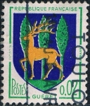 Sellos de Europa - Francia -  ESCUDOS DE PROVINCIAS 1962-65. GUÉRET. Y&T Nº 1351B