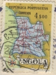 Sellos de Africa - Angola -  Mapa