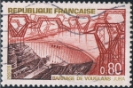 Sellos de Europa - Francia -  TURISMO 1969. EMBALSE DE VOUGLANS. Y&T Nº 1583