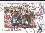 Sellos de Europa - Espaa -  Escenas del Quijote-EL DONOSO ESCRUTINIO                  (N)