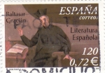 Stamps Spain -  Literatura española- Baltasar Gracián       (N)