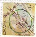 Stamps Spain -  Milenario de Cataluña     (N)