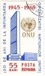 Stamps Romania -  20 Años de la Creacion de la ONU  1945-1965