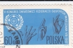 Stamps Poland -  V Congreso Mundial Federación de Sordos de Varsovia