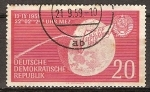 Stamps Germany -  aterrizaje cohete cósmico soviético en la Luna(DDR).