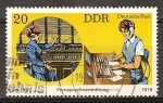 Stamps Germany -  Teléfono y mediación telegrama de ayer y de hoy (DDR)