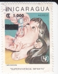 Stamps Nicaragua -  Vacunación 