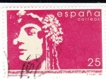 Stamps Spain -  Margarita Xirgu-Actriz uruguayocatalana    (Ñ)