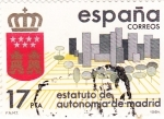 Stamps Spain -  Estatuto de autonomía de  Madrid    (Ñ)