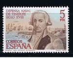 Sellos de Europa - Espa�a -  Edifil  2536  Defensa Naval de Tenerife. Siglo XVIII.  