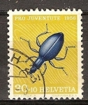 Stamps Switzerland -  Pro juventud (Escarabajo azul).