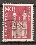 Sellos de Europa - Suiza -  Catedral de St. Gall.