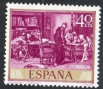 Stamps Spain -  1854- Mariano Fortuny Marsal. 