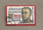 Sellos de Europa - Rusia -  100 Aniv. nacimiento compositor Aleksandrov