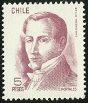 Stamps Chile -  DIEGO PORTALES