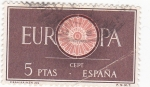 Stamps Spain -  Europa-CEPT 1960            (o)