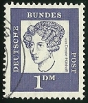 Stamps Germany -  ANNETTE VON DROSTE - D.B POST