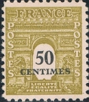 Sellos de Europa - Francia -  ARCO DEL TRIUNFO 1955. Y&T Nº 704