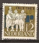 Stamps Netherlands -  150a Aniv del Reino de los Países Bajos.