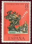 Stamps Spain -  1974 9 oct. Centenario de la Unión Postal Univeral. Monumento U.P.U. Berna - Edifil:2212