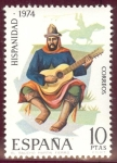 Sellos del Mundo : Europa : Espa�a : 1974 12 oct Hispanidad Argentina. El Gaucho Martín Fierro - Edifil:2216