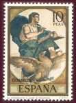 Sellos del Mundo : Europa : Espa�a : 1974 Eduardo Rosales y Martin.  El Evangelista San Juán - Edifil:2209