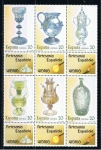 Sellos de Europa - Espaa -  Edifil  2941-46  Artesanía española.  Vidrio.  