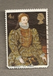 Stamps United Kingdom -  Reina Isabel I