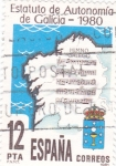 Stamps Spain -  Estatuto de Autonomía de Galicia   (P)