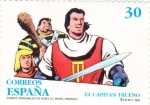 Stamps Spain -  Cómics-Personajes del Tebeo-EL CAPITÁN TRUENO      (p)