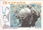 Stamps Spain -  DÍA DEL SELLO- Monumento a  la U.P.U  Berna (Suiza)     (P)