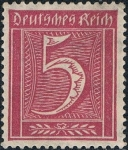 Sellos de Europa - Alemania -  CIFRAS 1921-22. Y&T Nº 138