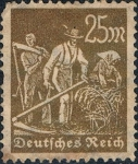 Sellos de Europa - Alemania -  OFICIOS 1922. AGRICULTORES. Y&T Nº 179