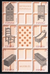 Stamps Spain -  Edifil  3127-32  Artesanía Española (Muebles ).  