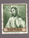 Stamps Spain -  La oración en el huerto- Fracmento- Greco